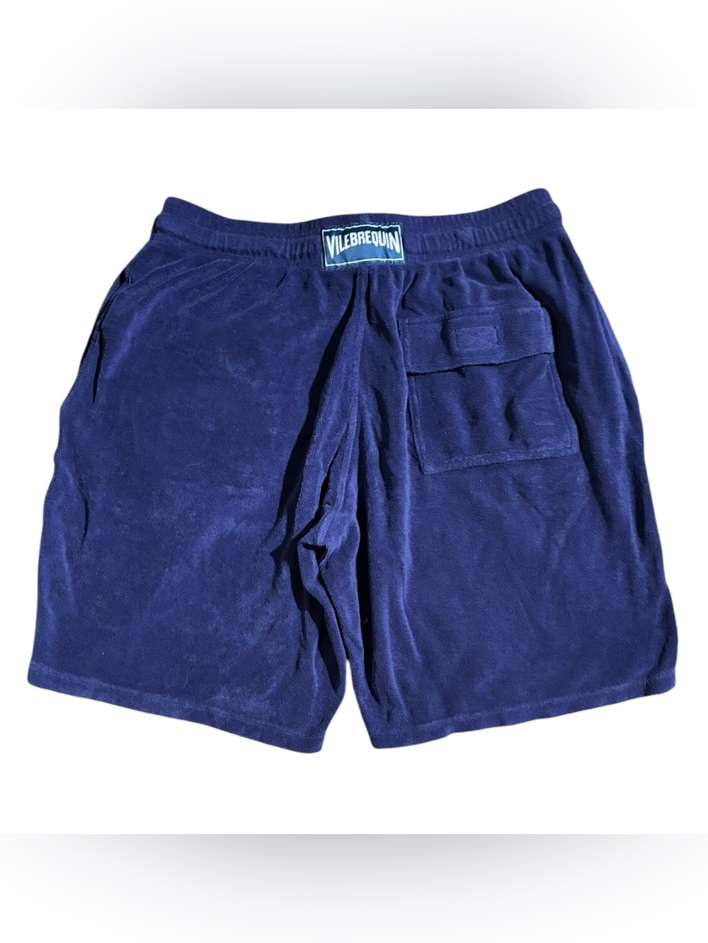 Vilebrequin Bolide Terry Cloth Bermuda Shorts Blue